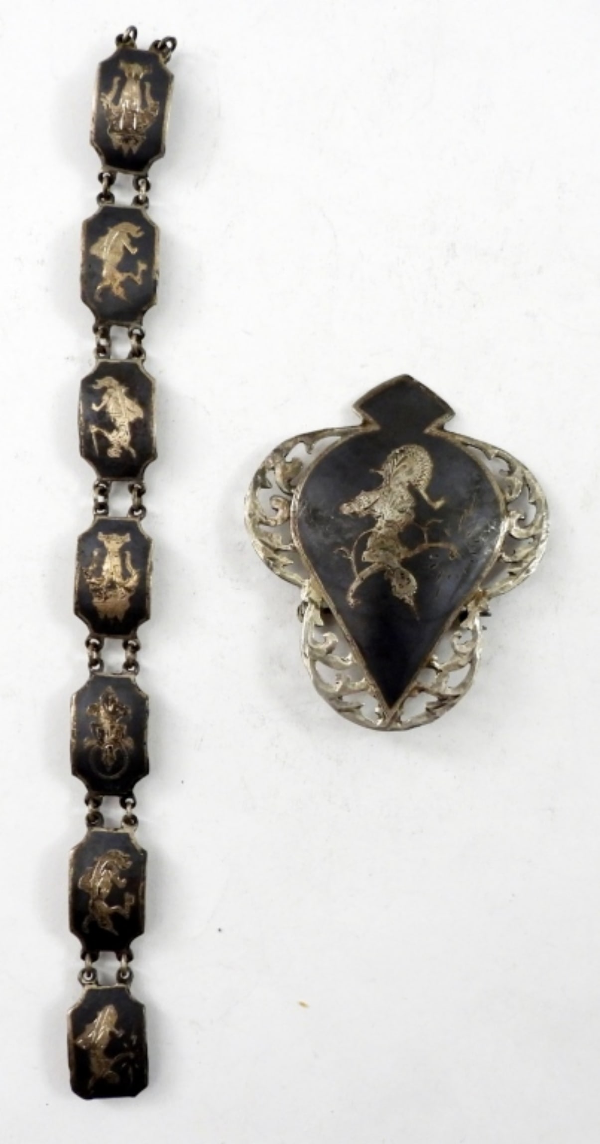 2 PIECE SIAM STERLING SET (1 of 2)