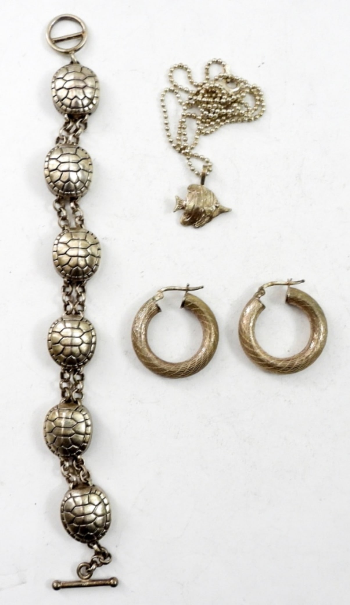 7IN TURTLE SHELL STERLING BRACELET & MORE (1 of 2)