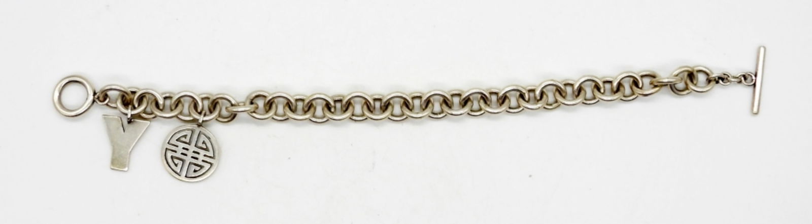 8" TOGGLE CHAIN BRACELET WITH CHARMS (1 of 2)