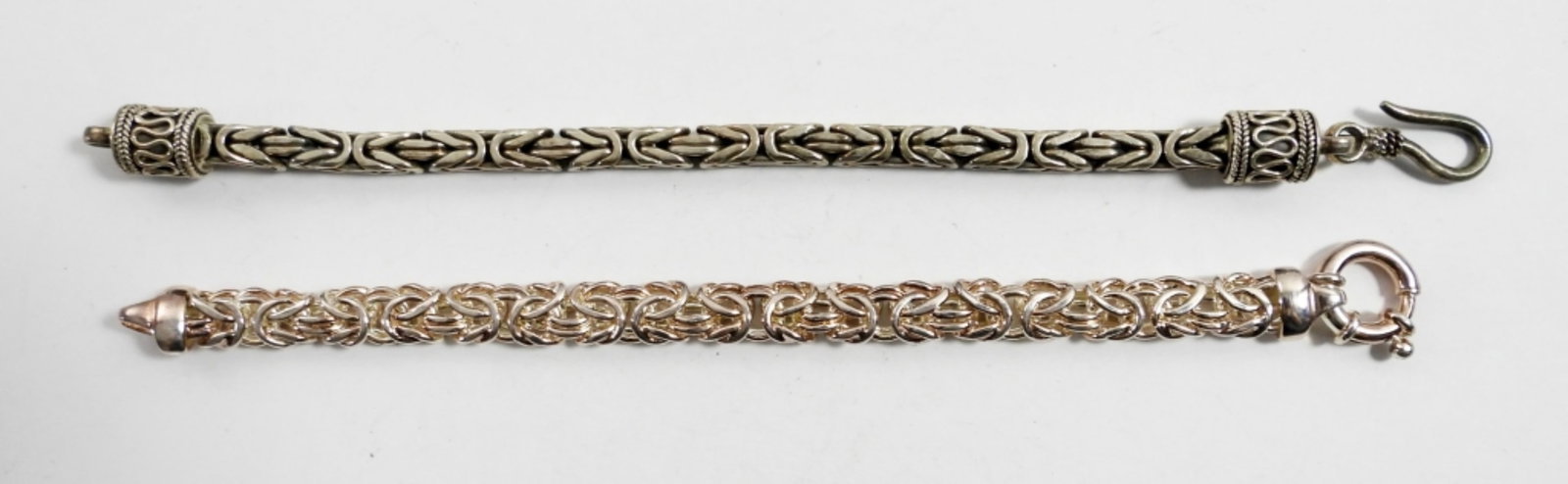 (2) BYZANTINE STERLING BRACELETS (1 of 2)