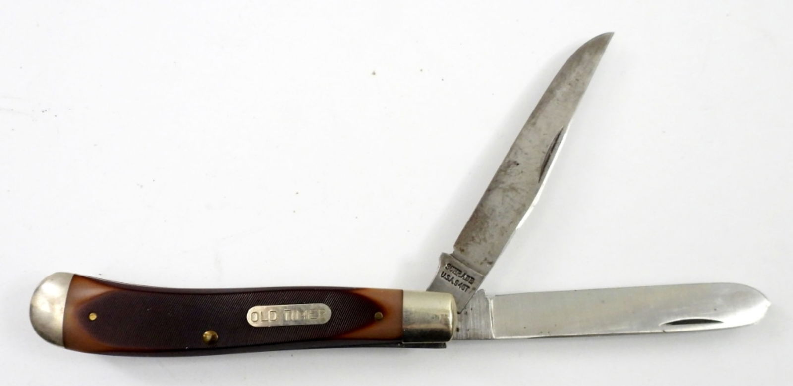 VTG OLD TIMER TWO BLADE KNIFE in BOX (1 of 3)