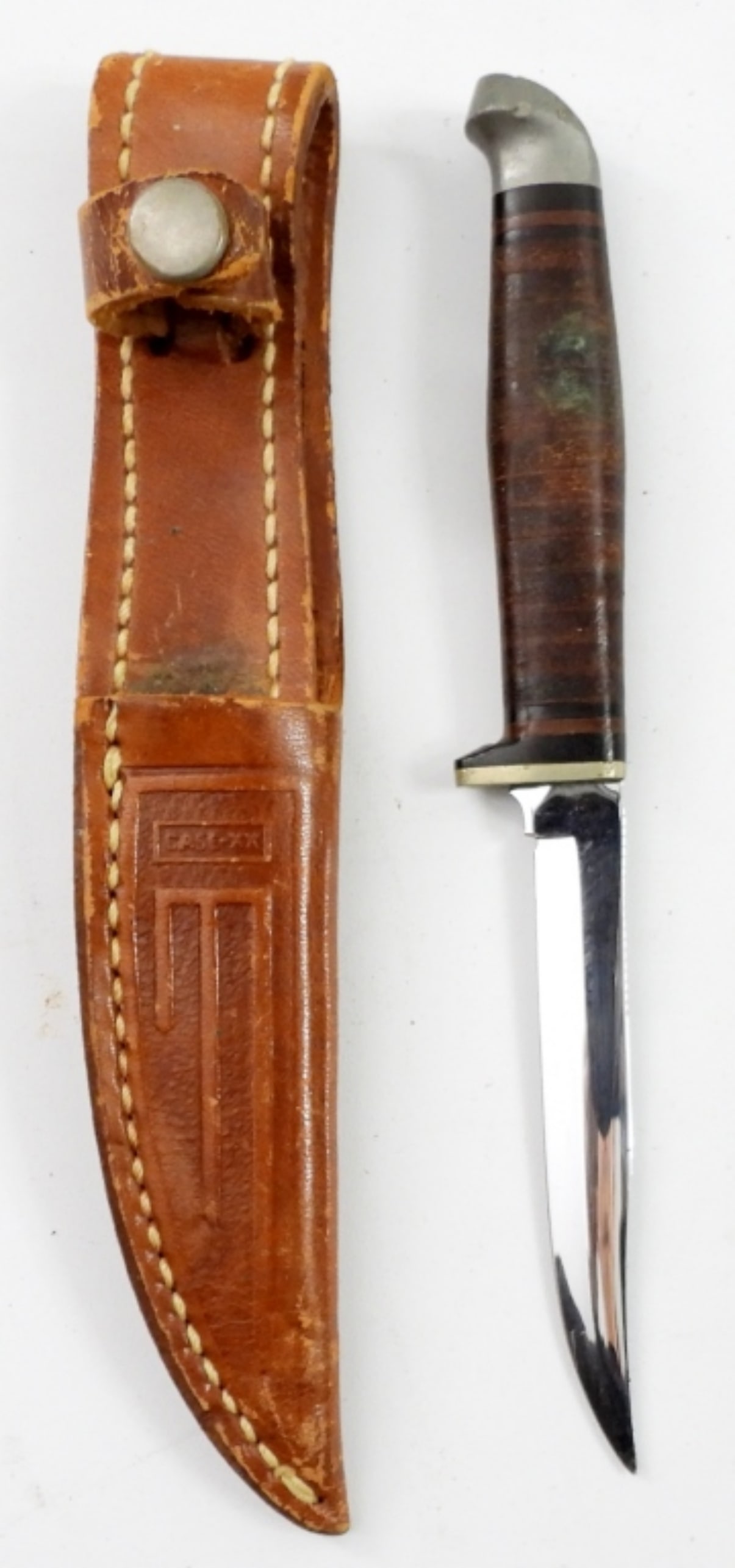 CASE XX 3" BLADE STRAIGHT KNIFE/SHEATH (1 of 3)