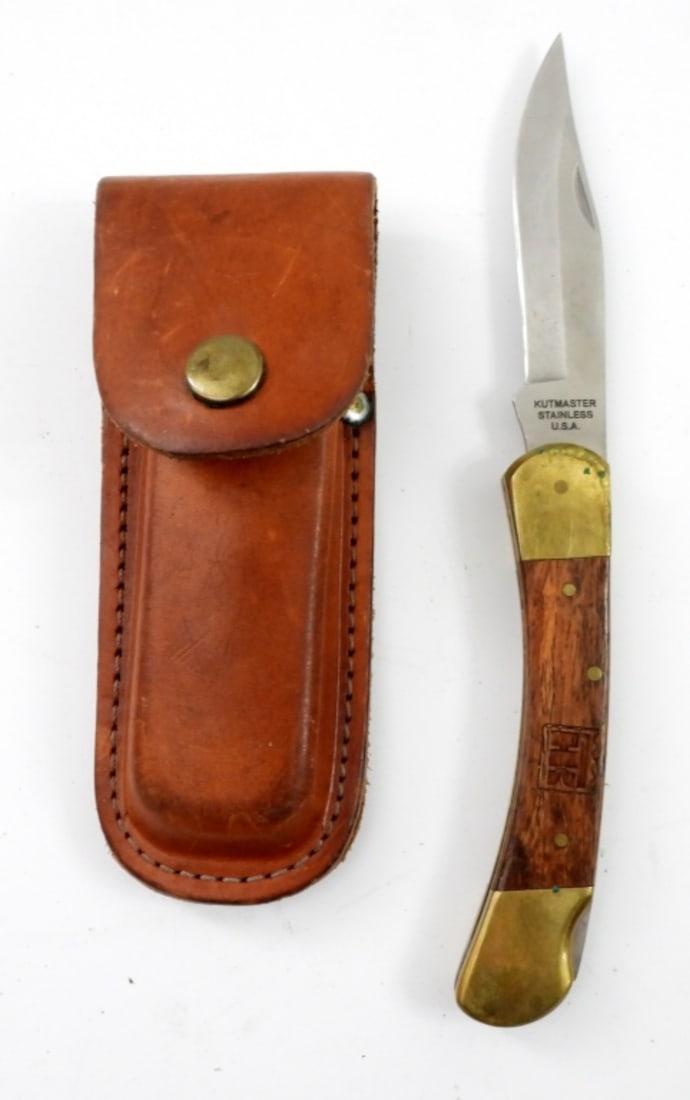 KUTMASTER LOCK BACK KNIFE - WOOD (1 of 3)