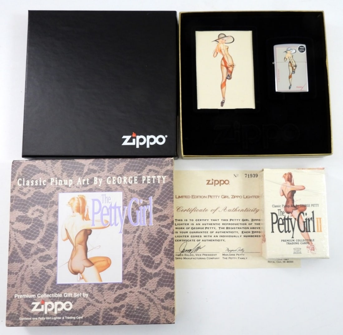 1997 PRETTY GIRL ZIPPO w/COA (PINUP GIRL) (1 of 4)