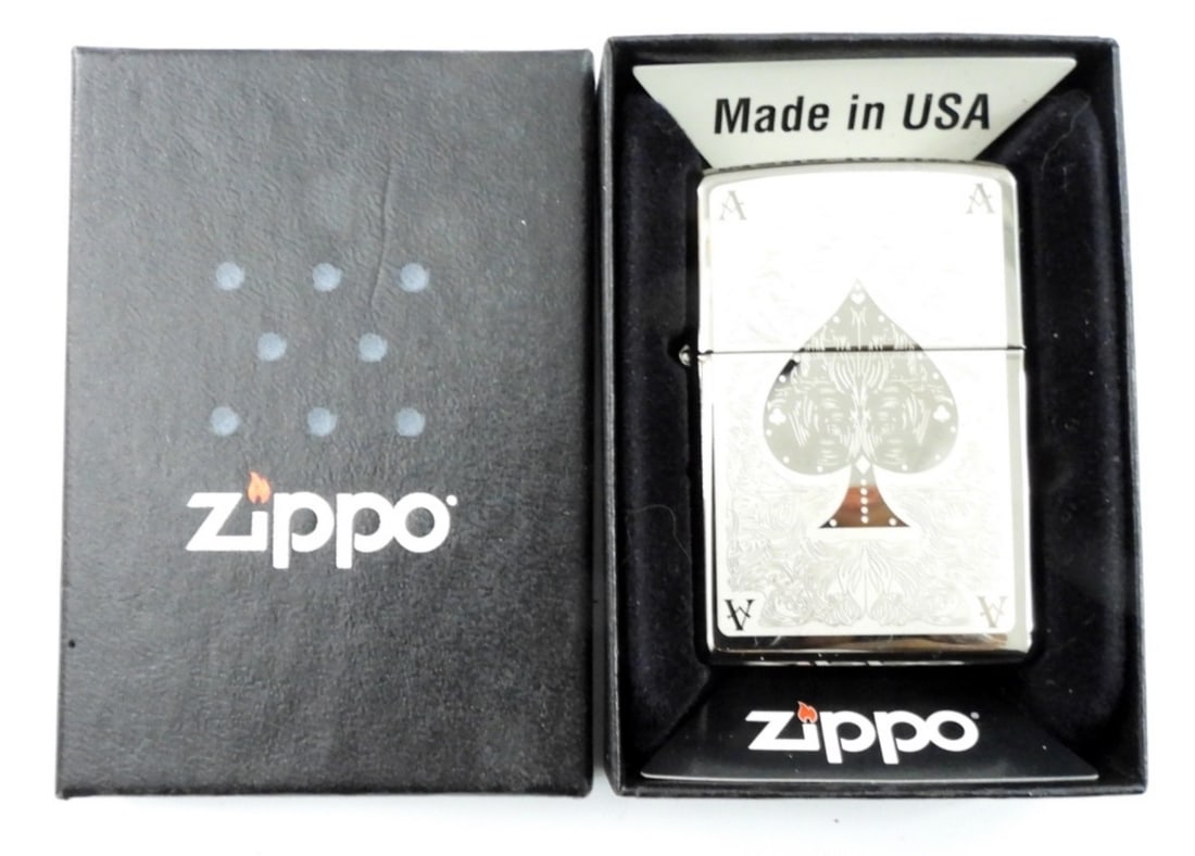 2012 SEALED ACE OF SPADE ZIPPO (1 of 3)
