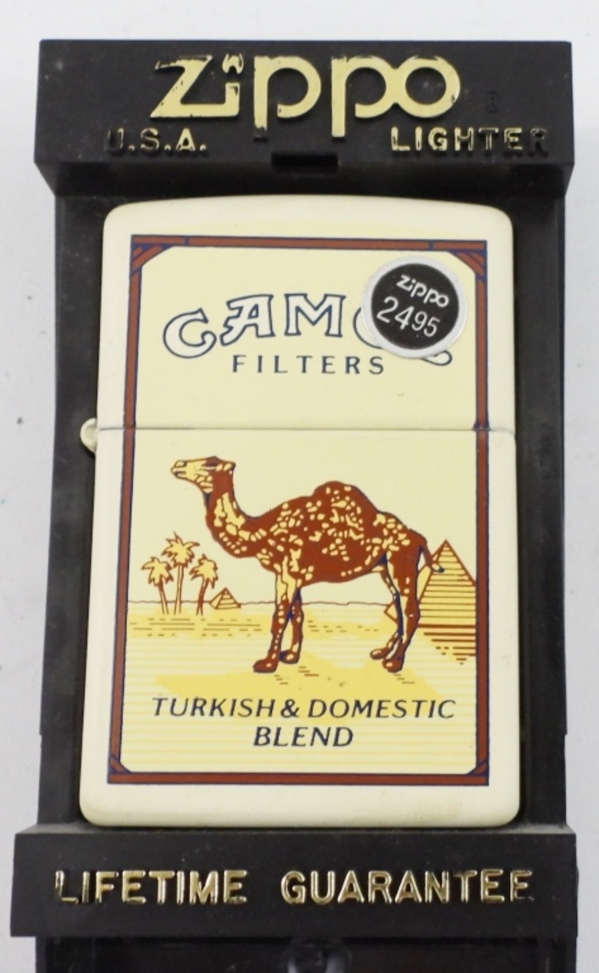 1997 SEALED CAMEL TURKISH & DOM BLEND ZIPPO: 1997 SEALED CAMEL TURKISH & DOMESTIC BLEND ZIPPO IN CASE