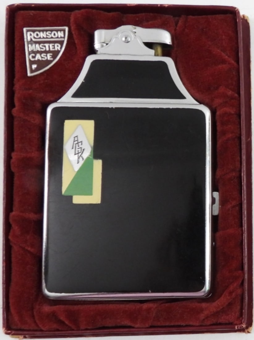 VTG RONSON MASTERCASE CIG CASE/LIGHTER (1 of 3)