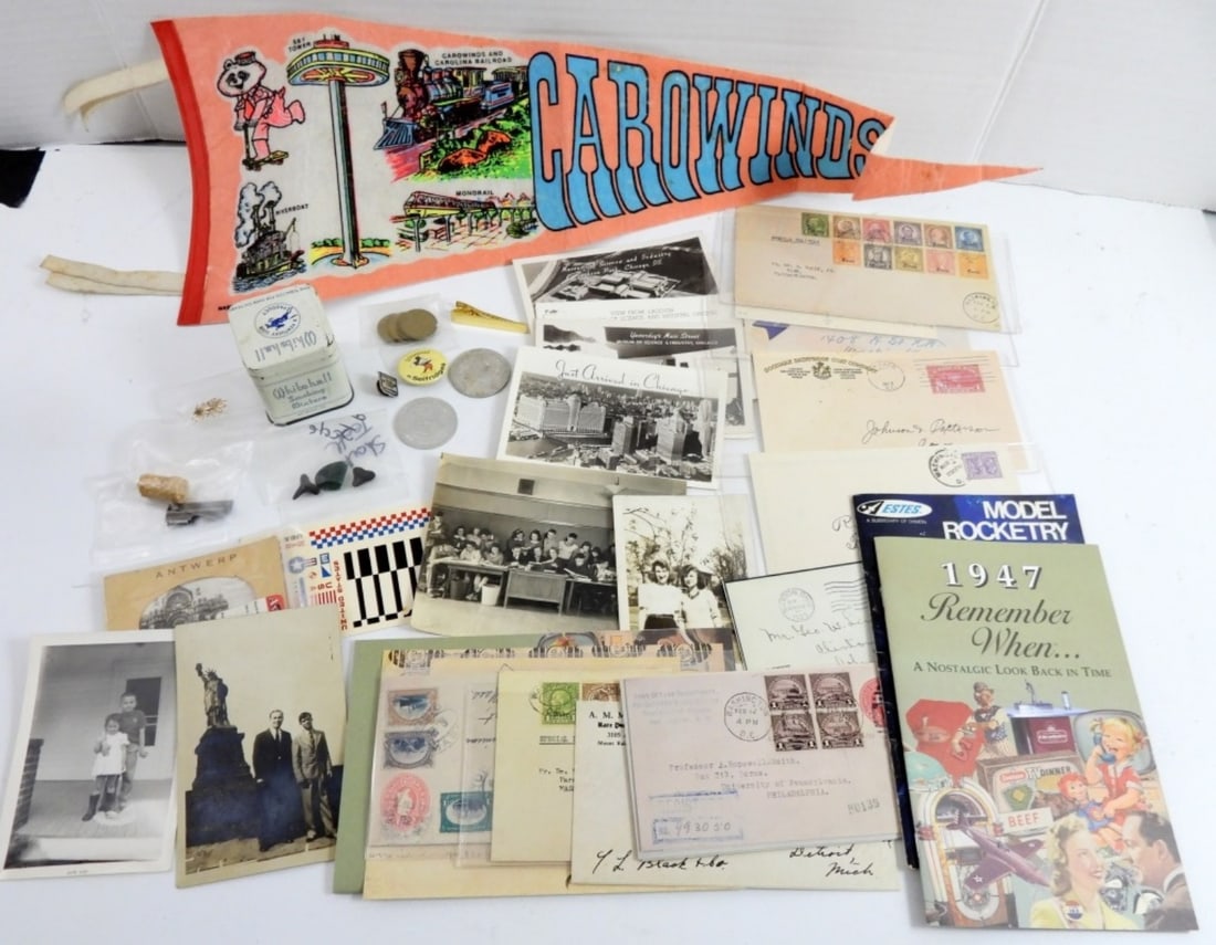 VTG LOT - DESTINATION POSTCARDS, (1 of 3)