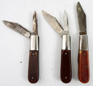 (3) BARLOW KNIFE LOT - TWO BLADE