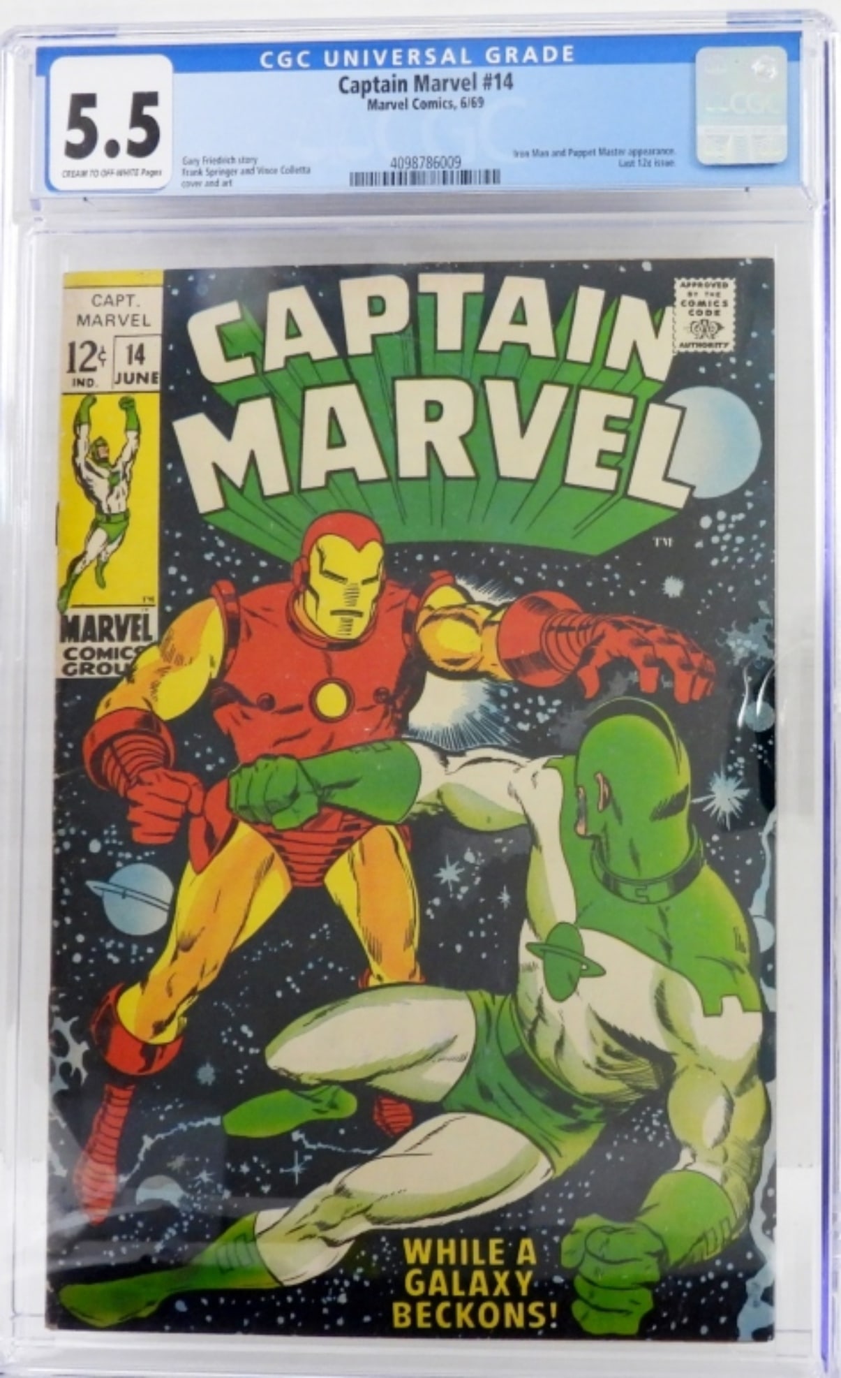 MARVEL CAPTAIN MARVEL #14 GRADED 5.5 (1 of 2)
