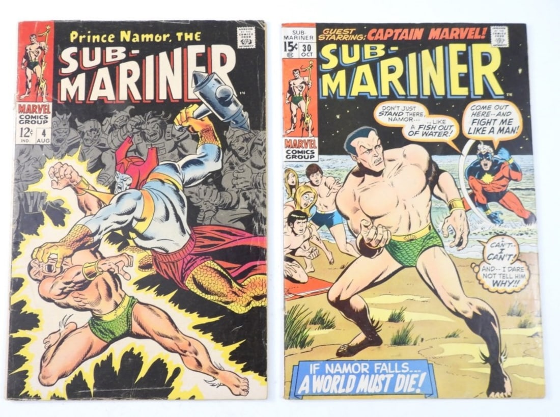 (2) MARVEL SUB-MARINER 1968 & 1970 (1 of 2)