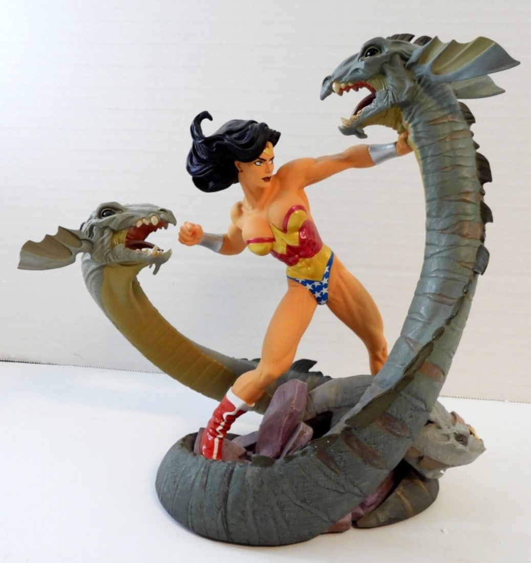 WONDER WOMEN AND SERPENT STATUE (1 of 3)