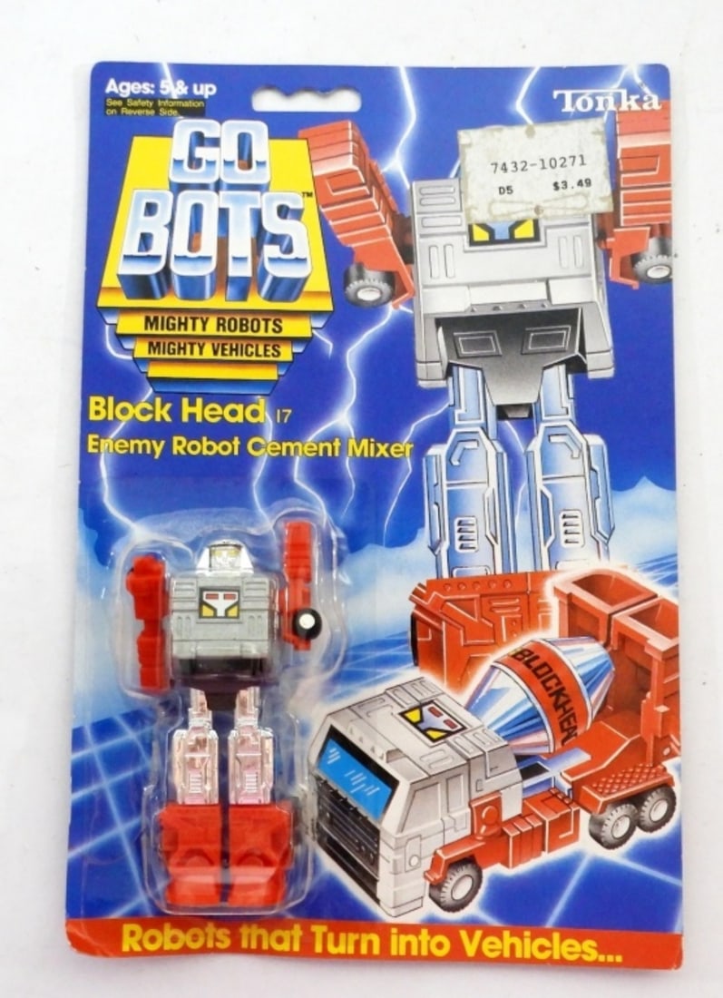 1983 GO BOTS FACTORY SEALED BLOCK HEAD (1 of 2)