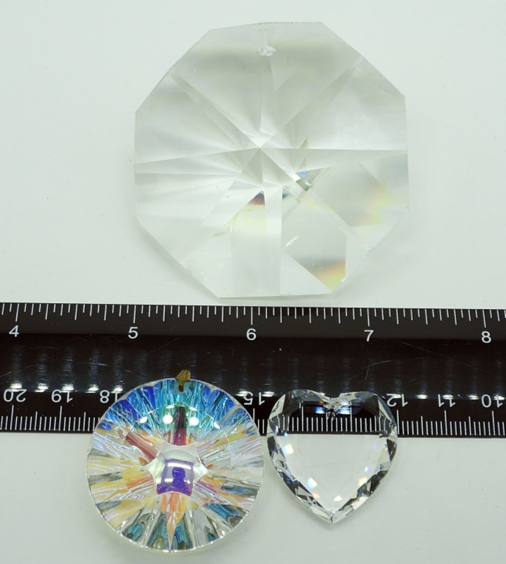 (3) GLASS PRISMS FOR WINDOWS/NECKLACES (1 of 1)
