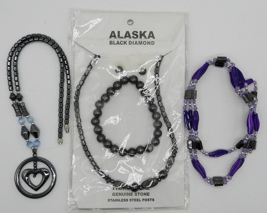 (5) PIECES OF HEMATITE JEWELRY (1 of 1)