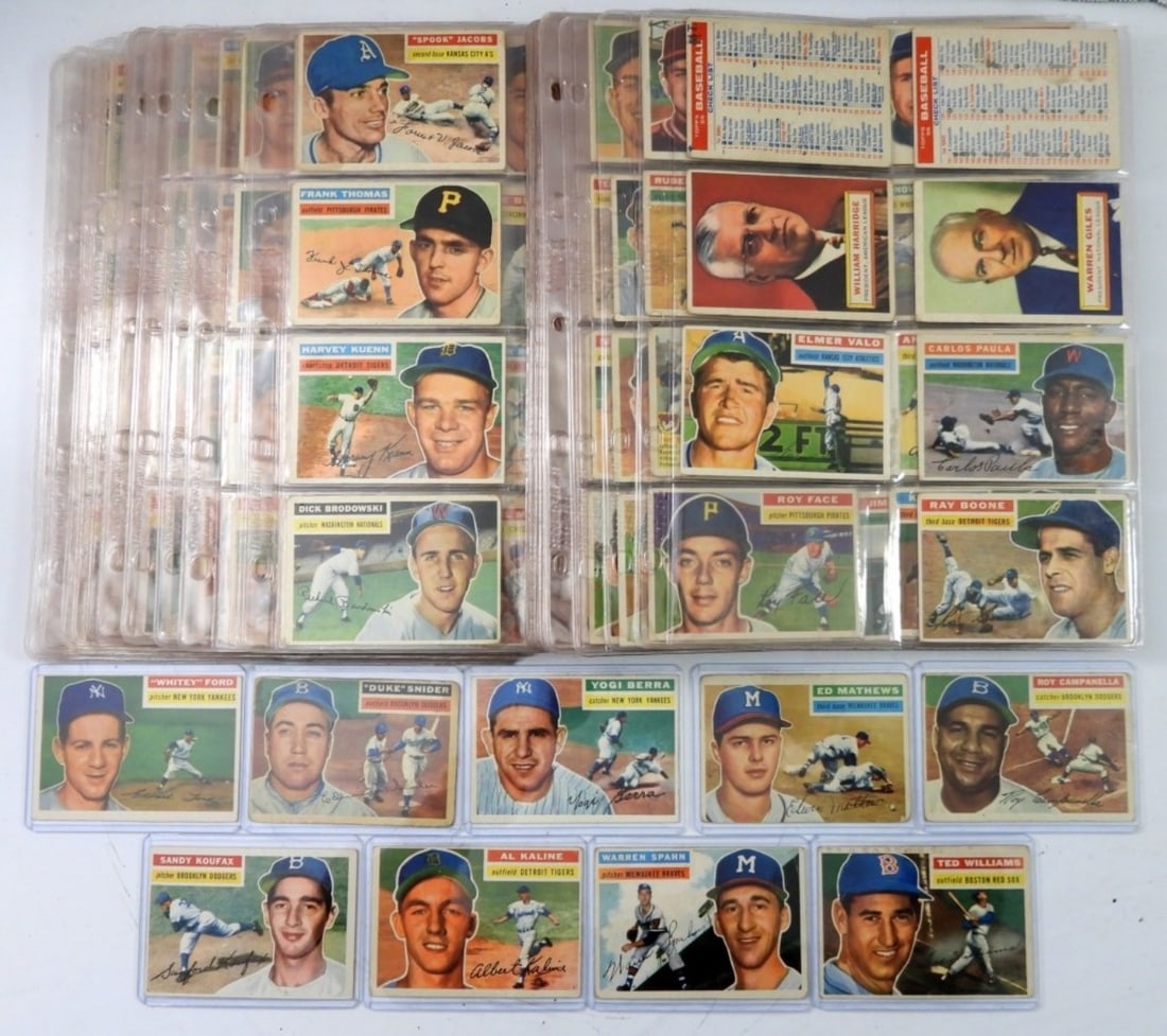 1956 TOPPS BASEBALL NEAR SET #1-#340 (1 of 3)
