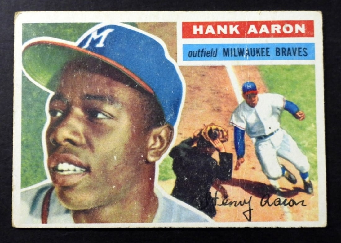 1956 TOPPS#31 HANK AARON VG (1 of 2)