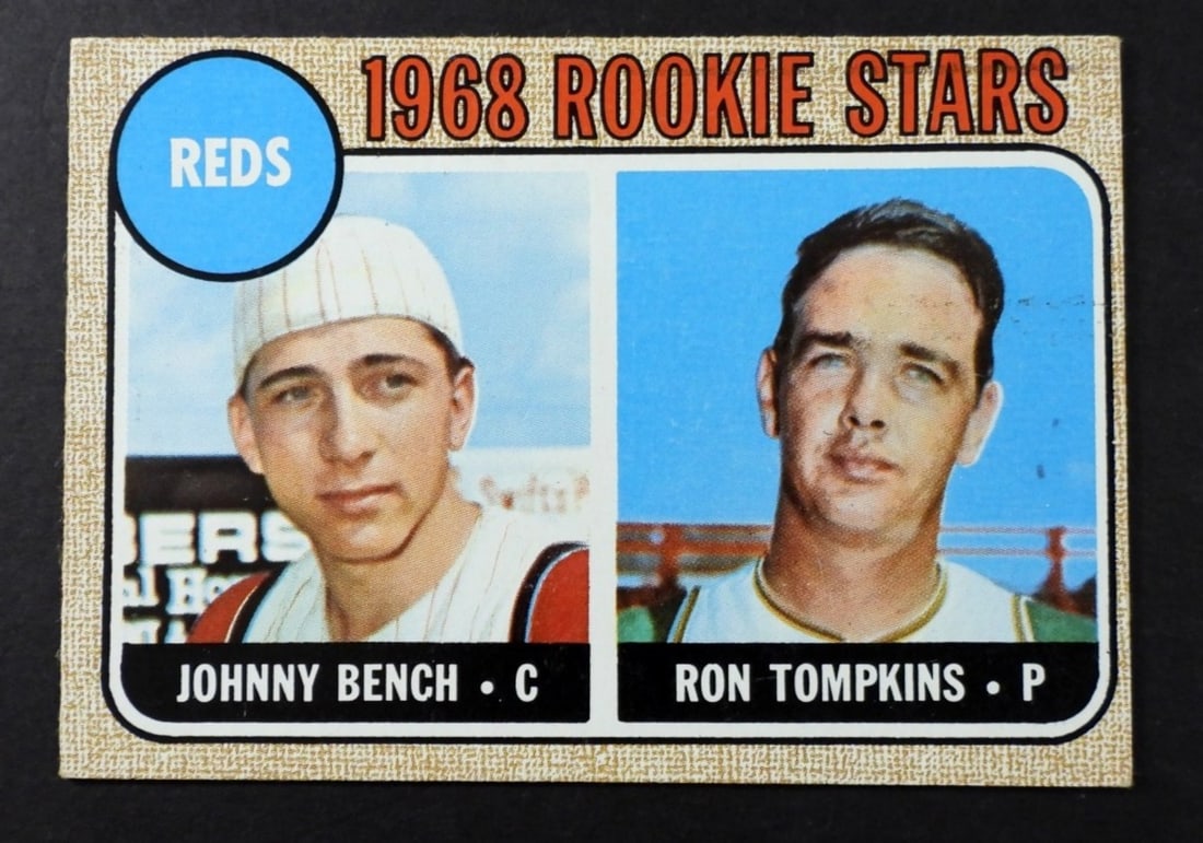 1968 TOPPS#247 JOHNNY BENCH ROOKIE  VG/EX (1 of 2)