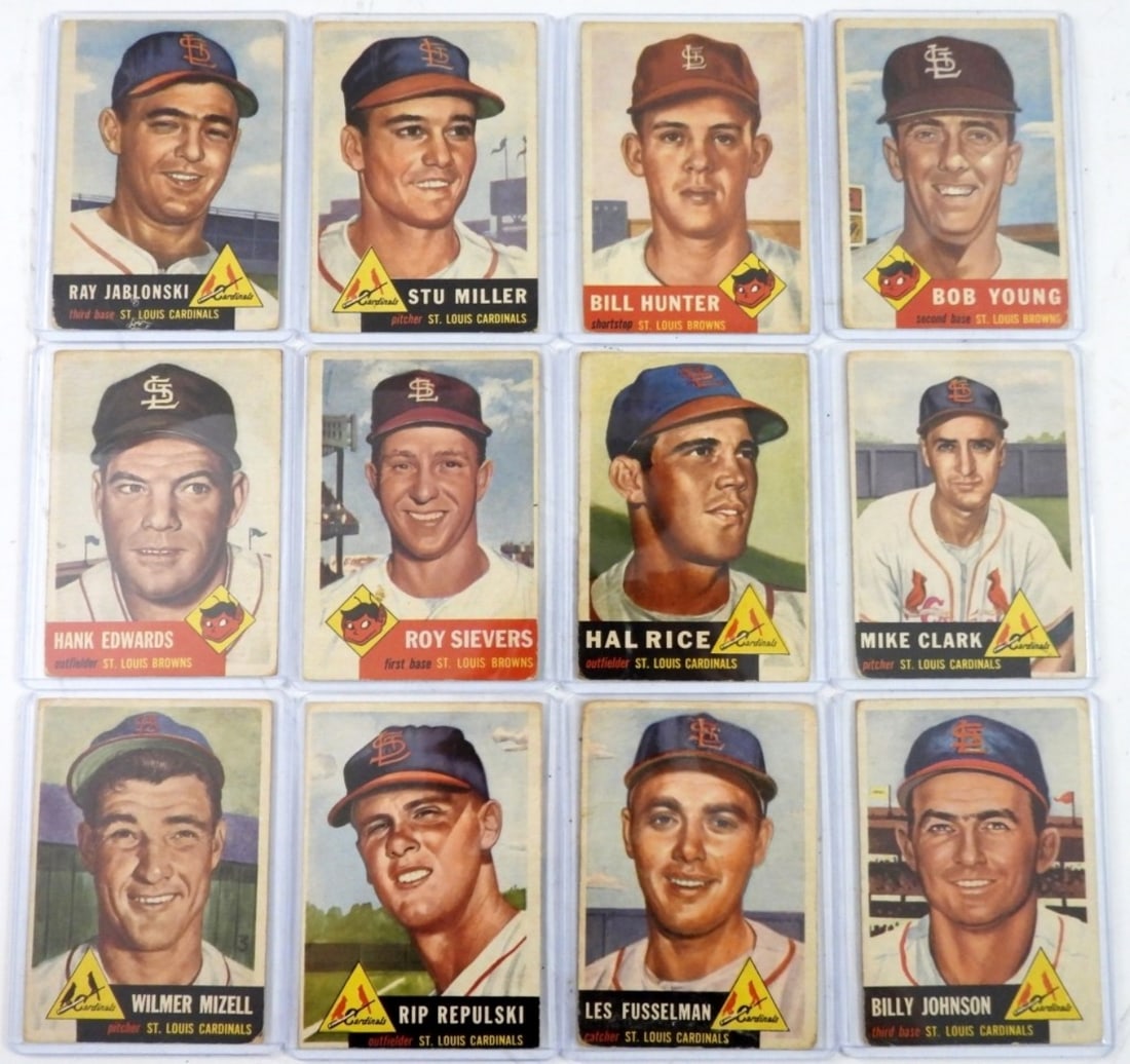 (12) 1953 TOPPS ST. LOUIS CARDINALS & MORE (1 of 2)