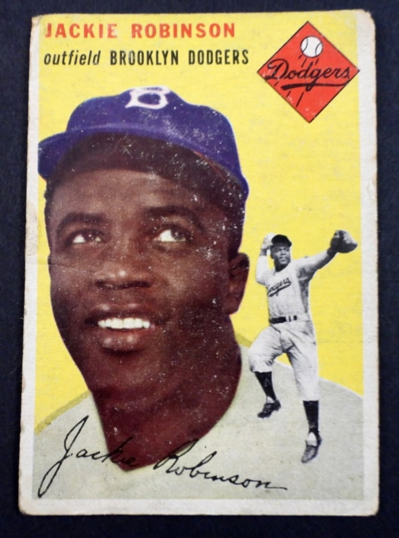 1954 TOPPS #10 JACKIE ROBINSON GOOD (1 of 2)
