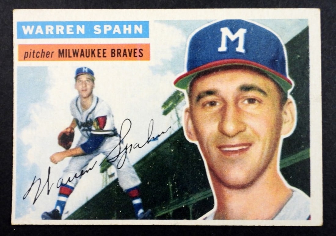 1956 TOPPS #10 WARREN SPAHN VG+ (1 of 2)