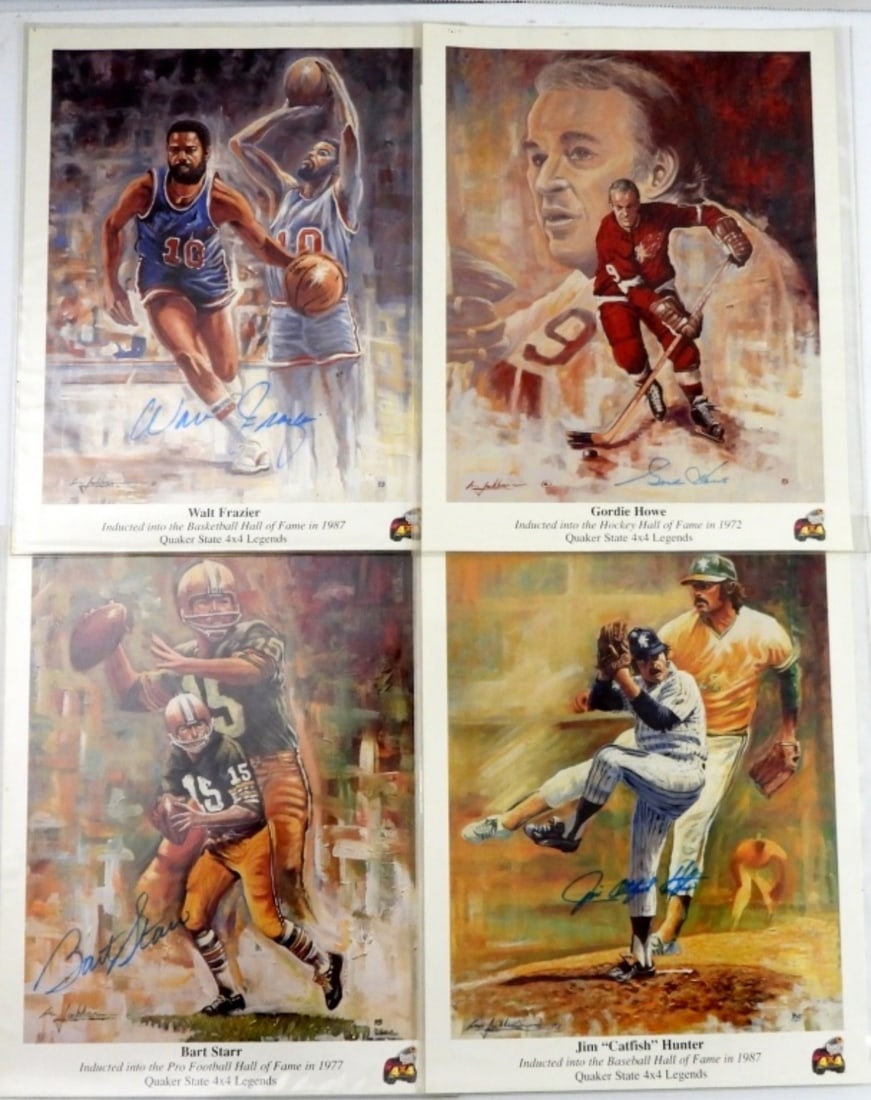 (4) QUACKER STATE 4x4 PHOTO SIGNED (1 of 2)