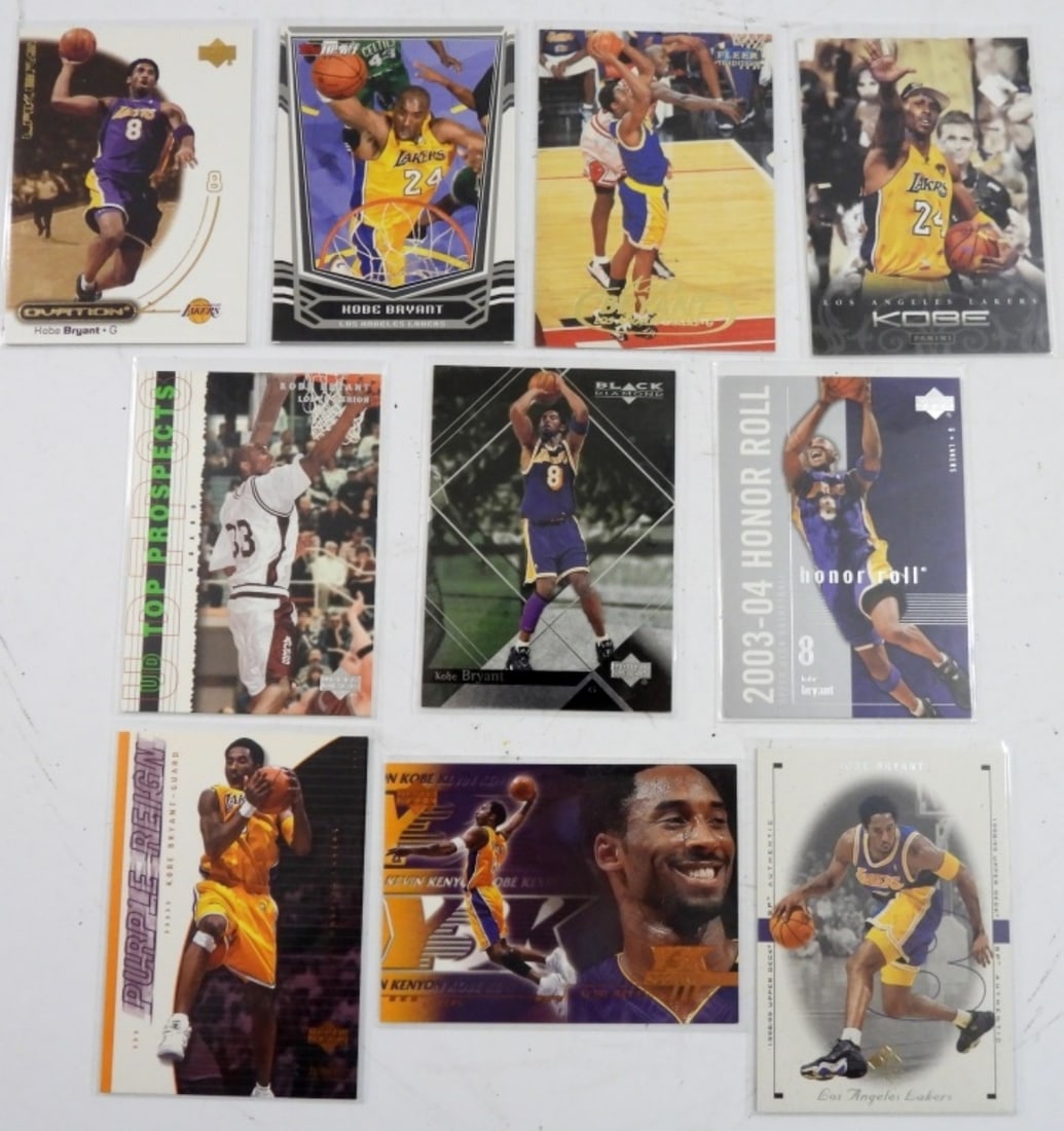 (10) 1998-2009 KOBE BRYANT  TRADING CARDS (1 of 2)