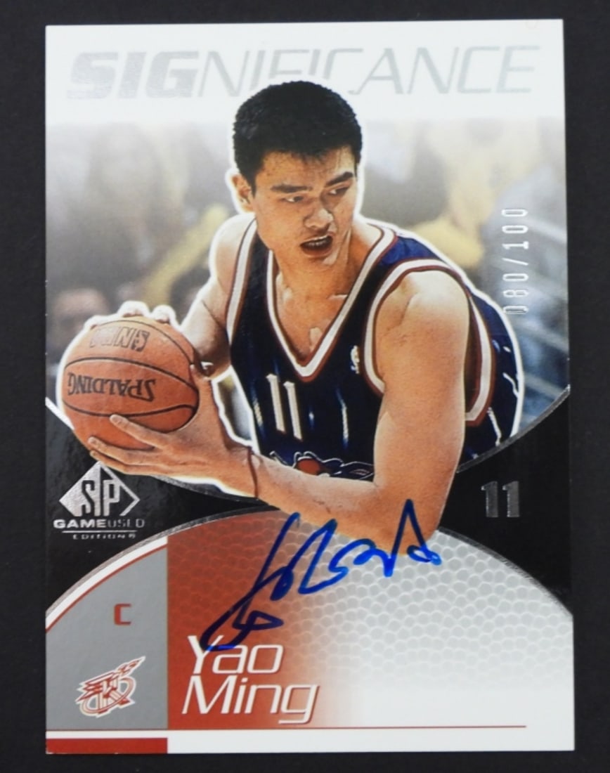 2003 UPPER DECK  YAO MING SIGNIFICANCE CARD (1 of 2)