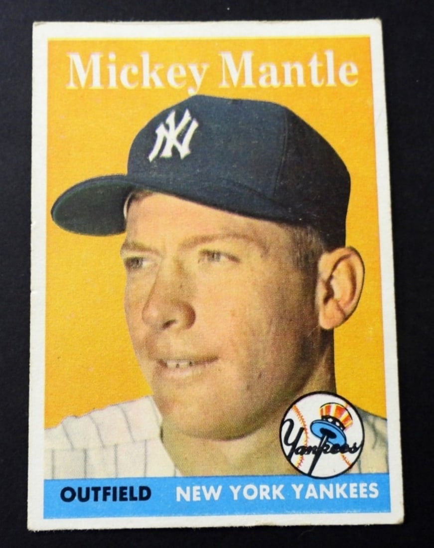 1958 TOPPS #150 MICKEY MANTLE (1 of 2)