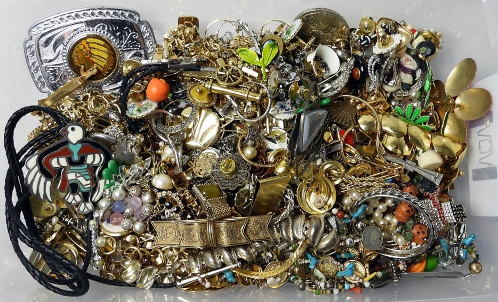 42 FASHION JEWELRY TREASURE LOT - L@@K!: Completely UNSEARCHED and loaded with Name Brand Fashion Jewelry - Trifari, Monet, Coro, Napier, and More - Each lot is bagged individually from this EMENSE Fashion Jewelry Consignment. It is being so
