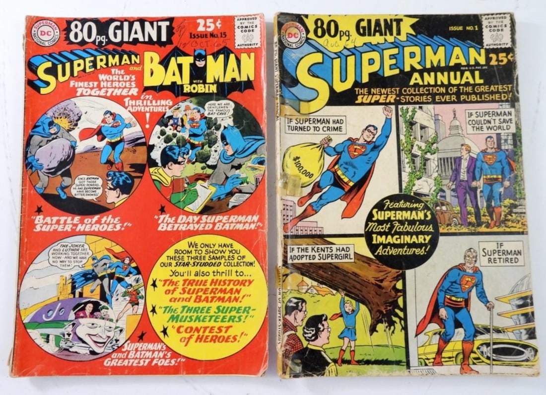 (2) DC GIANT SUPERMAN DC COMIC BOOKS (1 of 2)