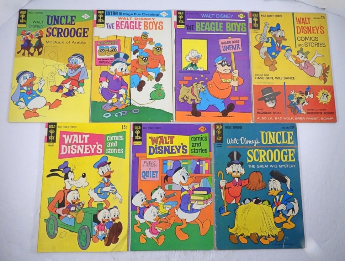 (7) GOLD KEY WALT DISNEY'S COMICS (1 of 2)