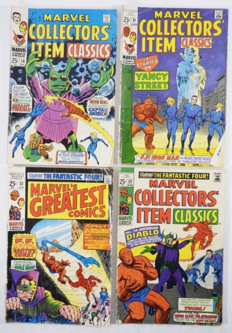 (4) 25c MARVEL COMICS (1 of 3)