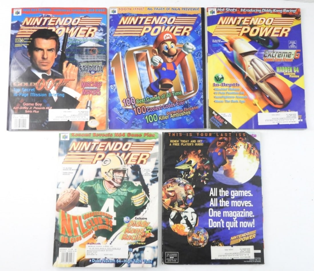 (5) NINTENDO POWER MAGAZINES (1 of 2)