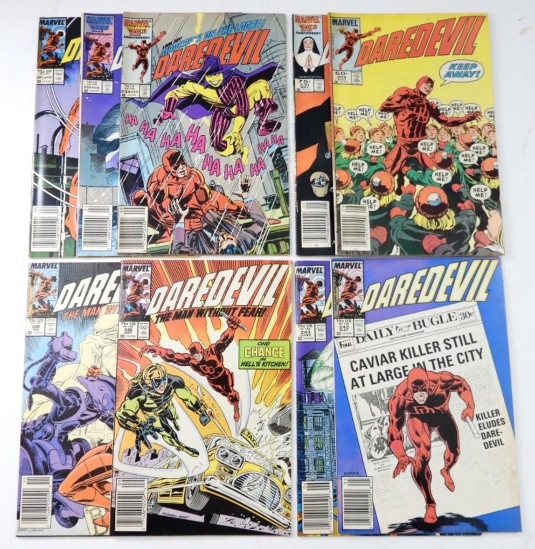 (9) MARVEL DAREDEVIL LOT(BRONZE-  MODERN) (1 of 2)
