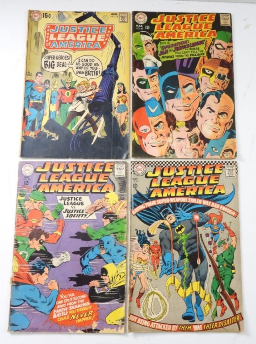 (4) JUSTICE LEAGUE OF AMERICA DC LOT (1 of 2)