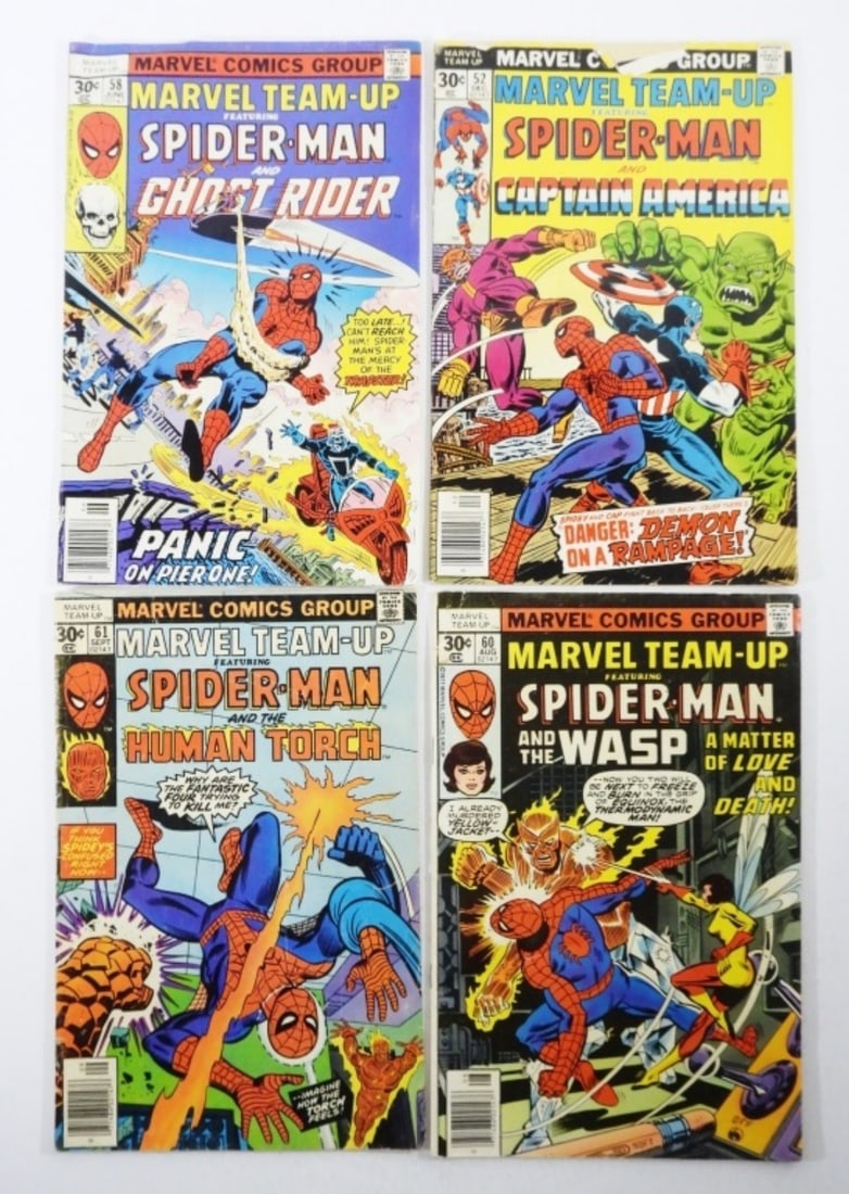 (4)1977 30c MARVEL TEAM-UP COMICS (1 of 3)