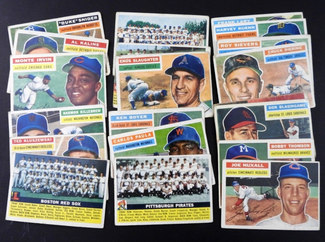 (20) 1956 TOPPS BASEBALL CARD LOT G/VG (1 of 2)