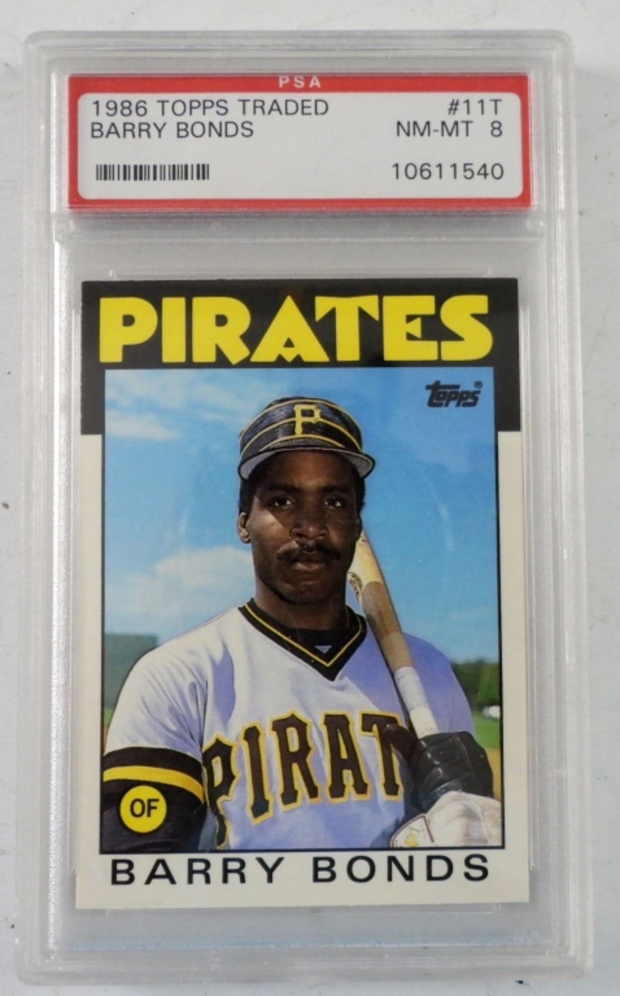 PSA 1986 TOPPS BARRY BONDS NM-MT 8 (1 of 2)