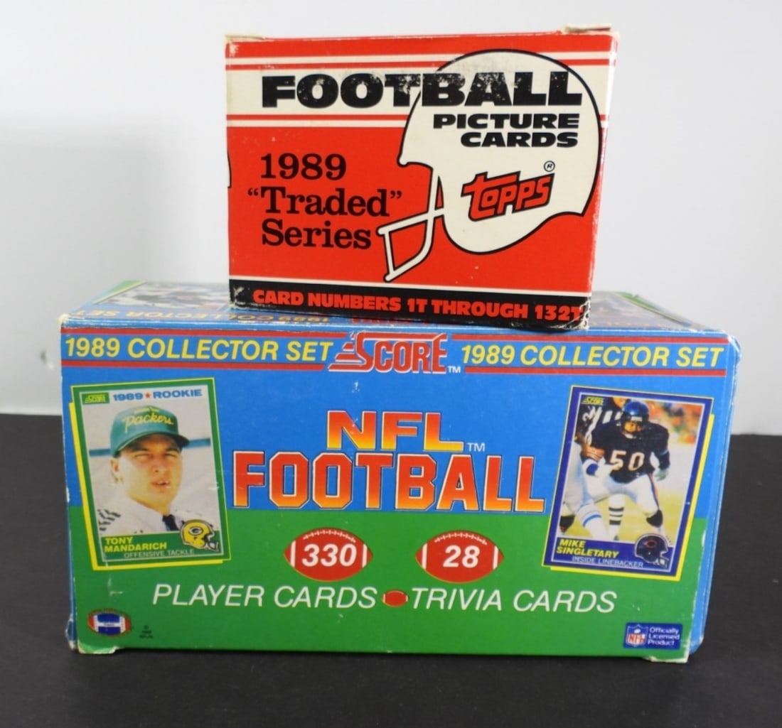 1989 SCORE NFL SET & 1989 TOPPS TRADED (1 of 2)
