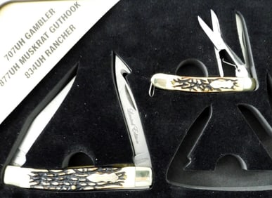 UNCLE HENRY KNIFE SET in TIN