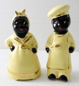 BLACK AMERICANA SALT AND PEPPER SHAKERS