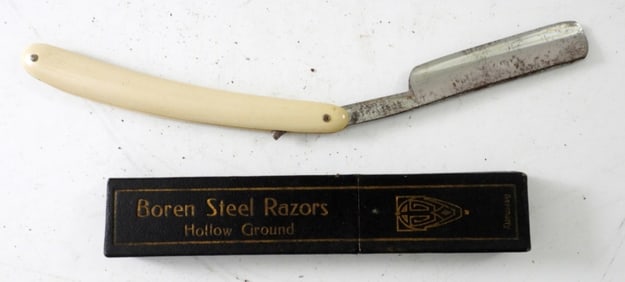 BOREN STEEL HOLLOW GROUND RAZOR