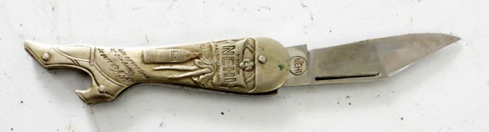 VTG DRINK NEHI LADY LEG KNIFE / OPENER (1 of 3)