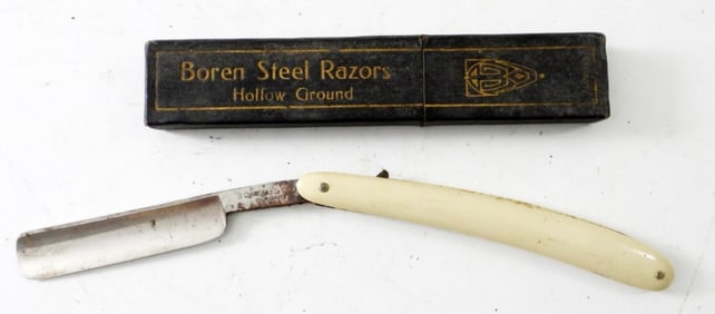 BOREN STEEL STRAIGHT EDGE RAZOR