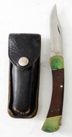 VINTAGE BUCKS 110 2 DOT FOLDING KNIFE