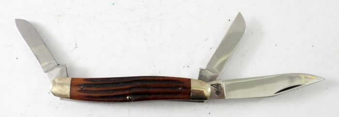 QUEEN CUTLERY 3 BLADE STOCKMAN KNIFE