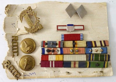 ROTC MILITARY PINS, MILITARY VTG BARS