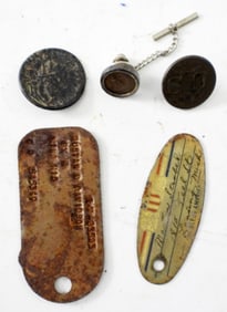 JML & SCOVILL WATERBURY U.S WAR BUTTON,