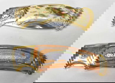 (2) FRANKLIN MINT FISH THEME KNIVES